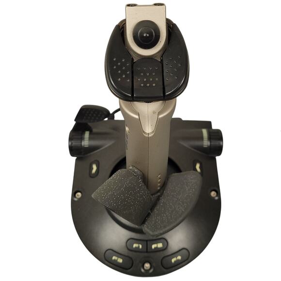 Vintage Saitek Cyborg 3D Gold Joystick PC USB Flight Controller Tested Works - Picture 4 of 14